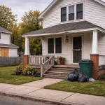 occupied rental house in Detroit with minor exterior wear
